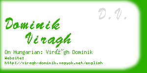 dominik viragh business card